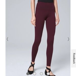 EUC WHBM | The Legging Instant slimming hi waist sz SMALL maroon berry